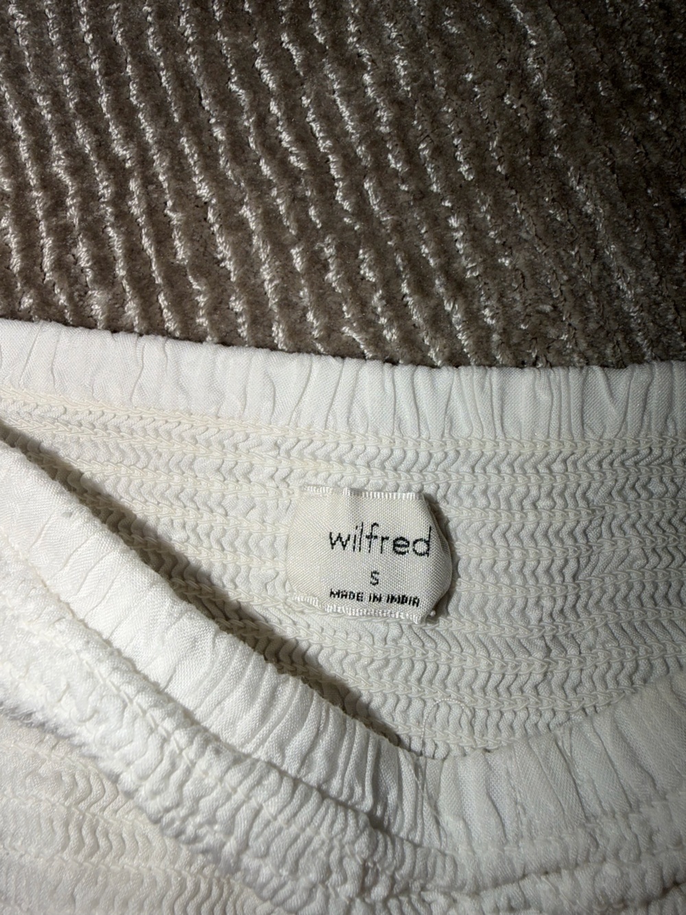 Wilfred Cream Ruffle-Trim Top - Picture 3 of 4